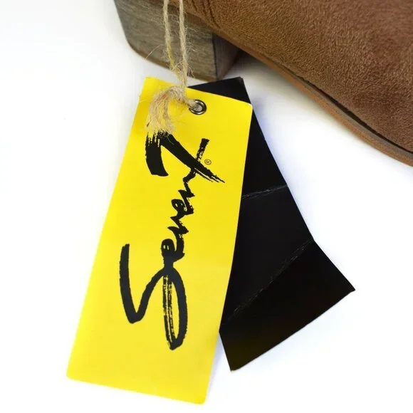 NWT SEVEN7 Vegan Suede Soho Ankle Booties Size 6 - Picture 6 of 12